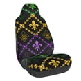 thumbnail image 1 of Fotbe Mardi Gra Geometric Funda para Asiento de Auto con Estampado – Impermeable y Antisudor – Ajuste Universal, Lavable a Máquina, Antideslizante (1 Pieza), 1 of 5