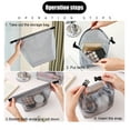 thumbnail image 6 of Amacok Waterproof Dry Bag Mesh Shower Caddy Bag Portable Storage Handbag with Zippers Hanging Shower Tote Bag Cosmetic Shower Caddy Bath Bag for Travel, Gym, Swimming, Camp, 6 of 6