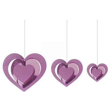 

Weerihhol Valentine S Day Decorations Heart Shaped Garlands Banners Fluttering Ribbons Holiday Party Supplies Heart Shaped Lanyards 3D Decoration