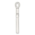 thumbnail image 3 of FJC Finejewelers 925 Sterling Silver Polished Greek Key Hollow Latin Cross Charm 36 x 16 mm, 3 of 6