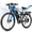 Black, variant on ESKUTE Electric Bike for Adults, 27.5" Mountain E-Bike, 1500W Peak Brushless Motor, Full Suspension, 48V 20.8Ah Removable Battery, 20+ MPH, Up to 80 Miles Range, Step-Over Frame, Orange