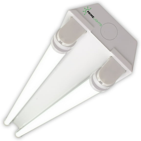 PrimeLights 4ft. LED 2 Lamp BOLT® GEN 2.0: Brighter, Most Efficient, Sleeker - 40W Frosted LEDs 7,200 Lumens