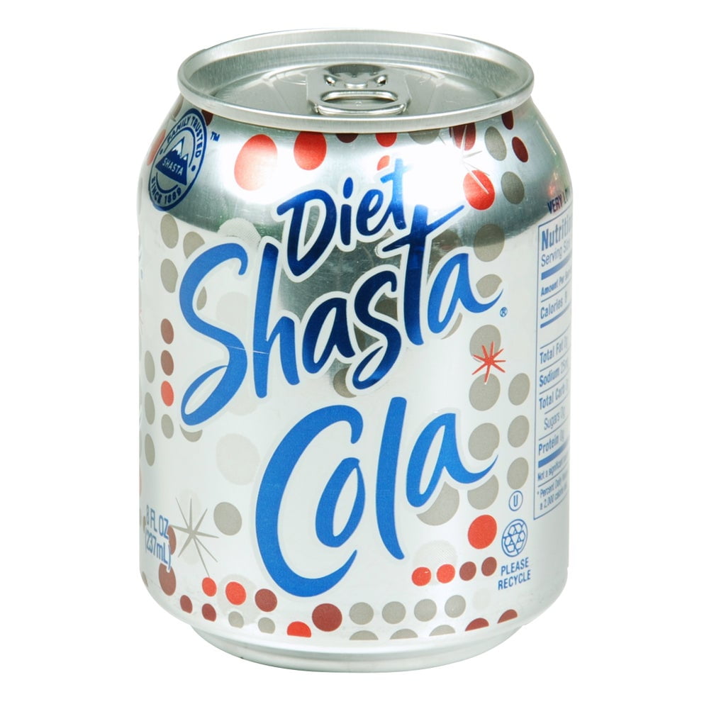 Shasta Diet Cola Soda 48 Count 8 Ounce