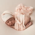 thumbnail image 4 of Newborn Photography Hat & Wraps Two-Piece Set (blue) 2 Pieces, 4 of 4