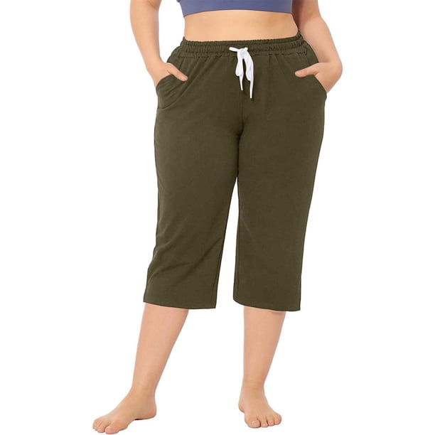 WILLBEST Pantalones Casuales para Mujer, Deportivos, de Color Sólido, de Cintura Alta, Elásticos, Multicolores, para Mayor Comodidad y Estilo. Mediana