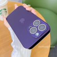 thumbnail image 2 of Gafas De Lujo Morado Oscuro AG Funda Mate Para Iphone 14 13 12 11 Pro Max 14 Plus Antihuellas Dactilares Duras Gao Jiahui unisex, 2 of 2