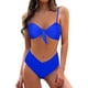 thumbnail image 1 of MKLEKYY Bikini Mujer Traje De Baño Women'S High Waisted Bikini Sets Two Piece Swimsuit Front Tie Knot Bathing Suit, 1 of 5
