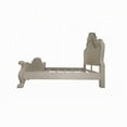 thumbnail image 4 of Ally King Bed, Classical White Faux Leather Victorian Carved Wood, 4 of 7