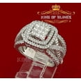 thumbnail image 3 of King of Bling's 925 Sterling White Silver Shiny Square 3.50ct Cubic Zirconia Womens Ring Size 7, 3 of 9