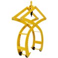 thumbnail image 5 of Olurrisa Automatic Grip and Release Log Tongs, 360° Swivel Lifting Tongs with 4 Claws 25" Open, 3300 LBS Load Capacity, Fit For Forklift, ATV, Tractor and so on. Yellow Color, 5 of 9