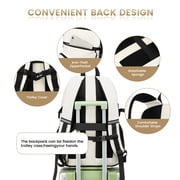 Travel Backpack for Men and Women, Water Resistant College Bookbag, Lightweight School Carry On Back Pack,white