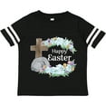 thumbnail image 3 of Inktastic Happy Easter with Cross and Flowers Boys or Girls Toddler T-Shirt, 3 of 5