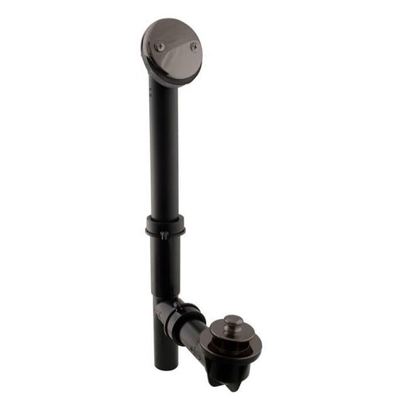 1.5 in. Black Tubular Pull & Drain Bath Waste in Oil Rubbed Bronze