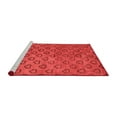 thumbnail image 2 of Ahgly Company Machine Washable Indoor Square Abstract Red Modern Area Rugs, 3' Square, 2 of 4