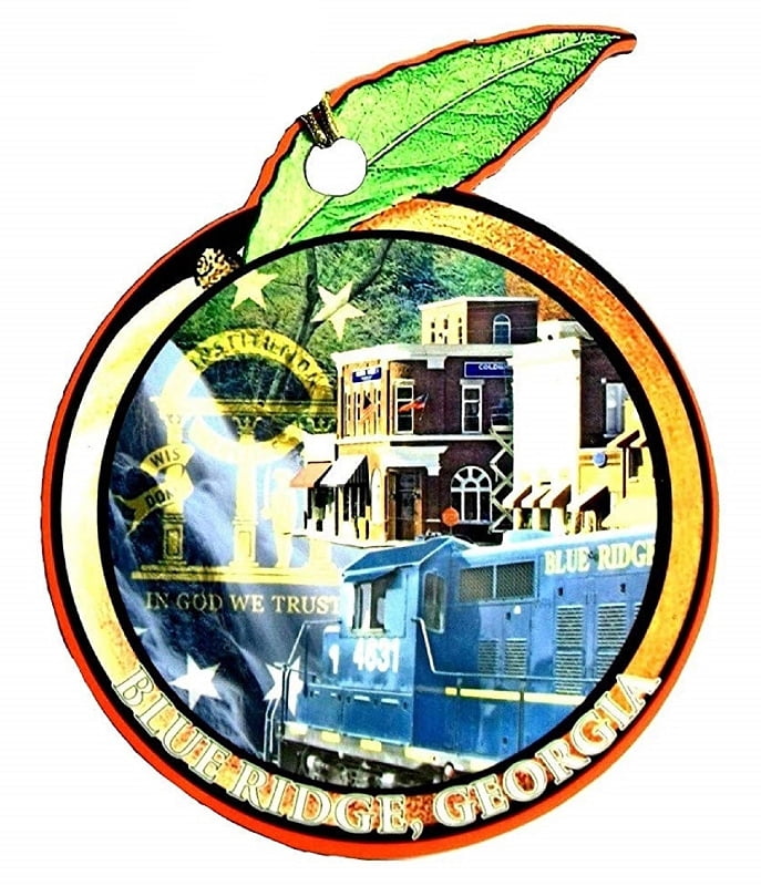 Blue Ridge Main Street Scene Christmas Tree Ornament
