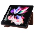 thumbnail image 6 of for Samsung Galaxy Z Fold 3 Wallet Case with RFID Blocking Credit Card Holder, Lichee Patterned Luxury PU Leather Folio Flip Kickstand Protective Shockproof Cover Women Men Phone Case,Brown, 6 of 10