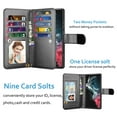 thumbnail image 2 of 6.8" Galaxy S22 Ultra 5G Wallet Case, Samsung Galaxy S22 Ultra 5G 2022 PU Leather Case, Njjex Luxury PU Leather 9 Card Slots Holder Carrying Folio Flip Cover Kickstand & Hand Strap, 2 of 5