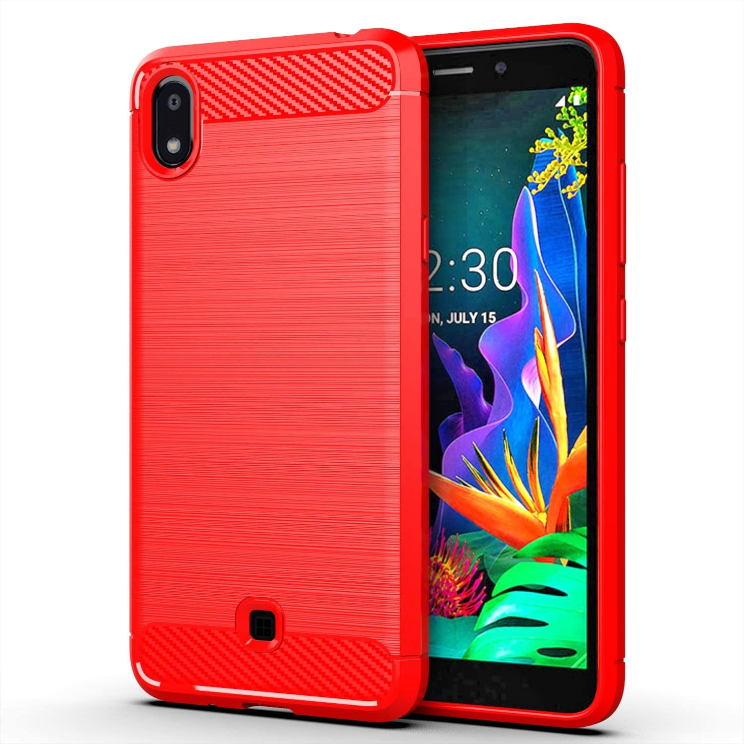 Cruzerlite Case for LG K20, Carbon Fiber Anti-Scratch Shock Absorption