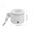 thumbnail image 3 of FUEENIRVA White Plastic Stainless Steel Rotating Flagpole Rings 1 Set, 3 of 8