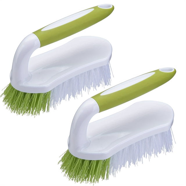 Brosse à Récurer Robuste avec Poils Rigides - Outil de Nettoyage Polyvalent pour Douche, Salle de Bain, Cuisine et Tapis