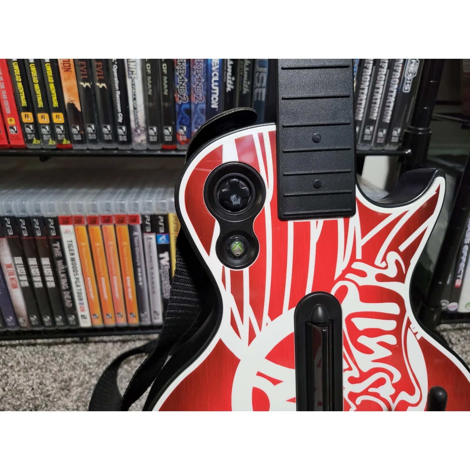 Wireless Gibson Les Paul Aerosmith Guitar | Guitar Hero | Microsoft Xbox 360
