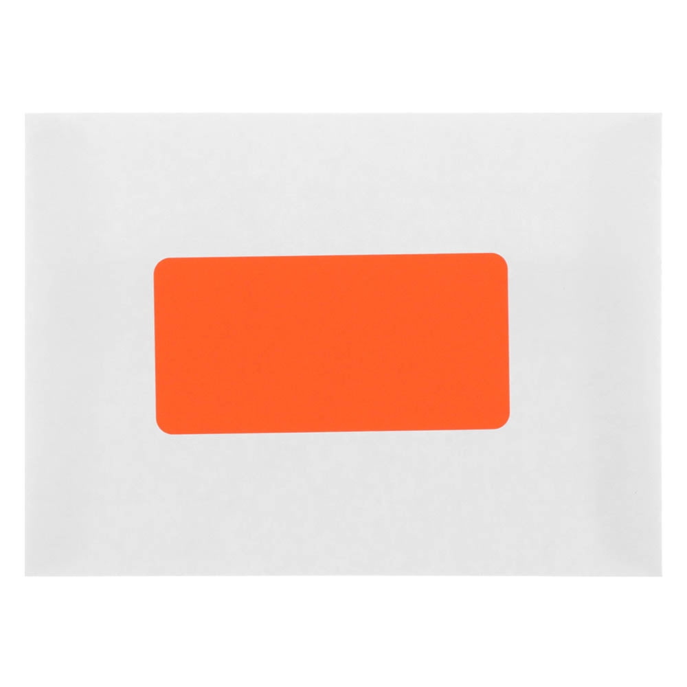 JAM Paper Shipping Address Labels, 2 x 4, Neon Fluorescent Red / Orange, 120 per Pack