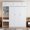 White+MDF+LVL, variant on HMYG Queen Wall Bed with Desk, Top Cabinet and Storage Shelves, Foldable, White