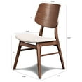 thumbnail image 4 of New Classic Furniture Oscar Oval Back Dining Chairs, Walnut (Set of 2), 4 of 9