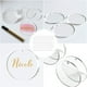 thumbnail image 5 of GOOHOCHY Juego de 24 discos circulares transparentes de acrílico para llaveros, llaveros redondos de acrílico transparente para manualidades (transparentes), 5 of 8