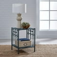 thumbnail image 2 of Liberty Furniture Industies, INC Vintage Series Open Night Stand - Navy in Distressed Metal, 2 of 7