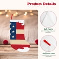 thumbnail image 4 of Lsque 18 Inches American Flag Map Pattern Christmas Stockings Hanging Ornaments,Knitted Xmas Fireplace Hanging Stocking,Holiday Decoration, 4 of 8