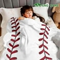 thumbnail image 2 of Baseball Blanket, Soft Fleece Throw Blankets for Kids, Unique Baseball Gifts Ideas for Boys and Girls 8-12 Baseball Decor For Couch Bedroom, 2 of 7