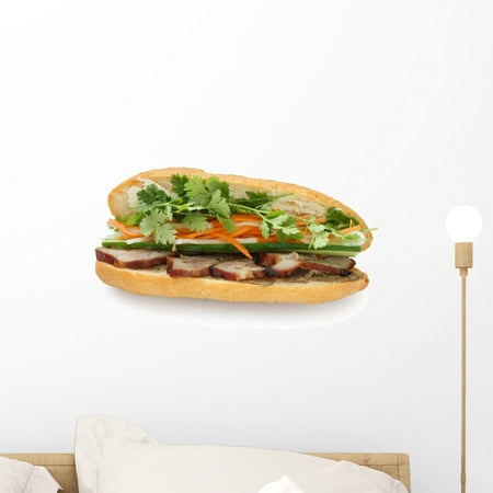 Banh Mi Vietnamese Sandwich Wall Decal by Wallmonkeys Peel and Stick Graphic (18 in W x 12 in H)