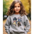 thumbnail image 3 of Honor the Brave Sweatshirt for Women, Teens & Girls Patriotic Coquette Bow Pullover Gray Sweatshirt Youth XS, 3 of 5