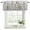 DarkOliveGreen Grey, variant on Spring Floral Curtain Valances for Windows, Kitchen Valance Window Treatments Panel 2 Pack, Country Botanical Watercolor Botanical Rod Pocket Short Curtains for Bathroom Bedroom 42 x 12 Inch