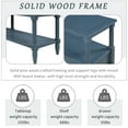 thumbnail image 6 of Wooden Console Table for Living Room, Hallway, Sofa Table with 3-Tier Open Storage Shelf and Two Drawers, 6 of 8