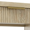 thumbnail image 6 of Uforic 31.5" Boho Fluted Console Table with Drawer & Open Shelf for Entryway & Living Room, Oak, 6 of 8