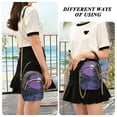 thumbnail image 6 of FORMRS Crossbody Bag for Women Quilted Travel Shoulder Cell Phone Purse with Chain Strap Handbag, Purple Street, 6 of 7