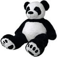 thumbnail image 2 of Anico 59" Tall (5 Feet) Giant Plush Panda Bear with Embroidered Paws and Smiling Face, Fits in 2XL Shirt!, 2 of 7