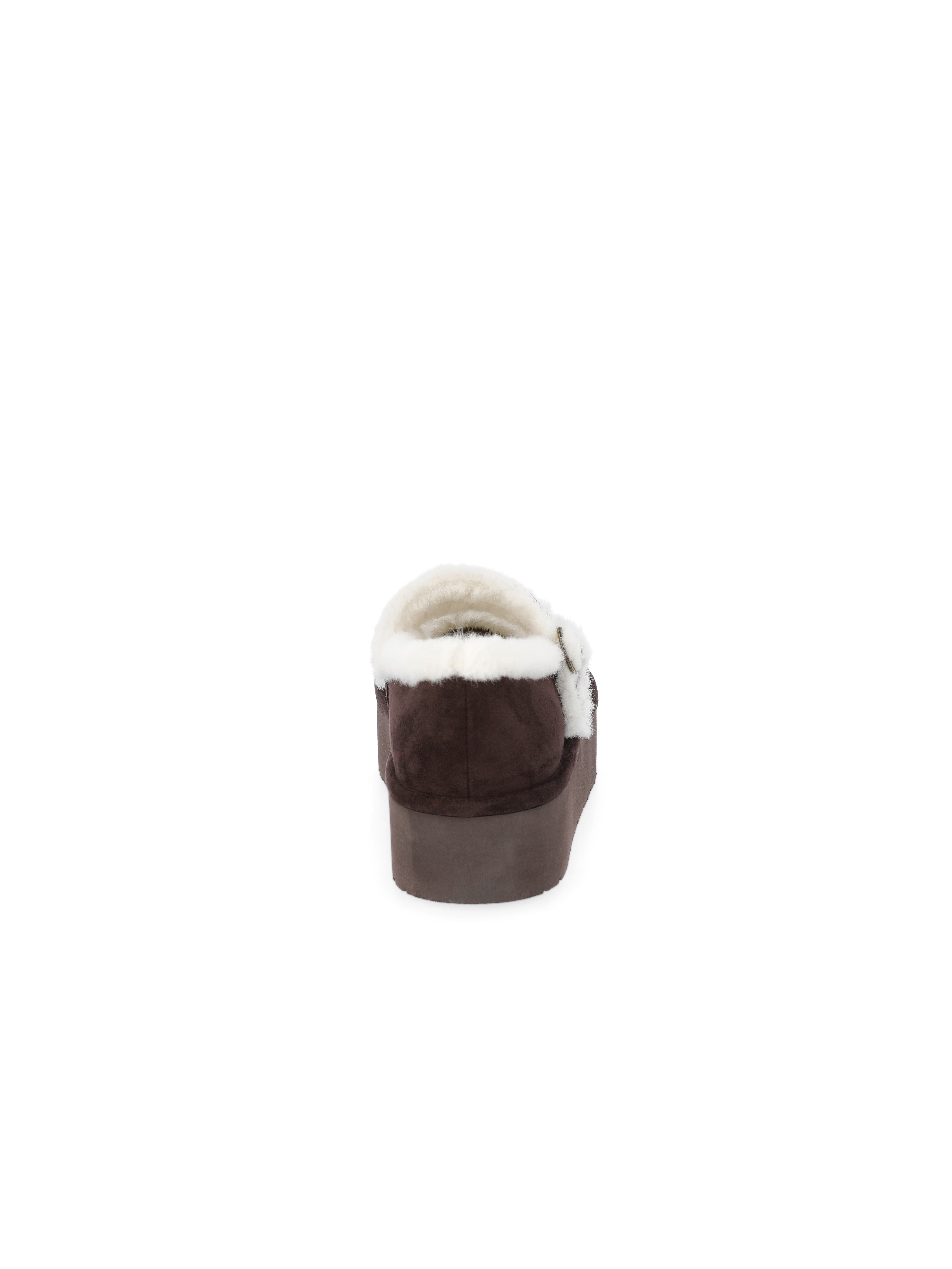 Madden NYC Women's Cozy Platform Mary Janes with Faux Fur Lining