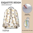 thumbnail image 5 of Cute Cartoon Pug Backpack for School,Cute School Bag,Schoolbag with Adjustable Shoulder Straps & Padded Back,15.3"x11"x7.1"., 5 of 6