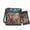 Blue-Highland Cattle Floral, variant on Sunflower Butterfly Print Leather Crossbody Satchel Bags for Women 2 PCS Purse and Wallet Set Sling Messenger Purse Medium Size Hobo Bag with Adjustable Strap, Brown