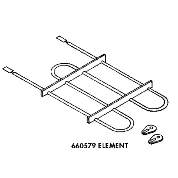ForeverPRO WP660579 Broil Element for Whirlpool Wall Oven 660579 2701 308129 311713