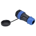 thumbnail image 4 of Enchufe de aviación IP68 impermeable SP28 tuerca trasera soldadura conector de alimentación macho y hembra 380V 25A, 4 of 8