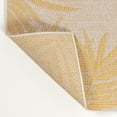thumbnail image 3 of JONATHAN Y TUSCAN SUN 2 x 8 Runner Rug, Isla Coastal Cottage Palm Frond Border - Yellow/Cream, TSN207A-28, 3 of 6