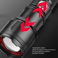 thumbnail image 3 of 30W Zoomable Flashlights LED Metal Switch Super Bright Flashlight For Cycling Hiking Camping, 3 of 8