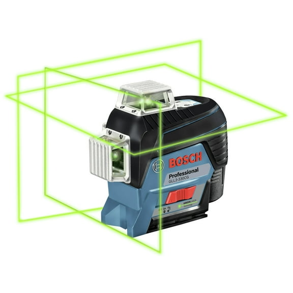 Restored Bosch GLL3-330CG-RT 360-Degrees Connected Green-Beam Three-Plane Leveling and Alignment-Line Laser (Refurbished)