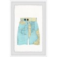 thumbnail image 2 of Map Shorts Framed Painting Print, 2 of 6