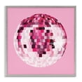 thumbnail image 5 of Stupell Industries Dazzling Pink Disco Ball Shining Geometric Pattern Graphic Art Gray Framed Art Print Wall Art, Design by Hey Bre! Creative Studio, 5 of 5