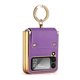 thumbnail image 1 of Vietao-Funda de cuero chapada en oro para teléfono móvil, carcasa con soporte de anillo para Samsung Galaxy zflip z 4 3 Flip4 Flip3 qiuyongming unisex, 1 of 2